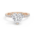 Freya 18k Rose Gold Heart Diamond Band