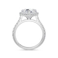 Freya 18k White Gold Heart Halo