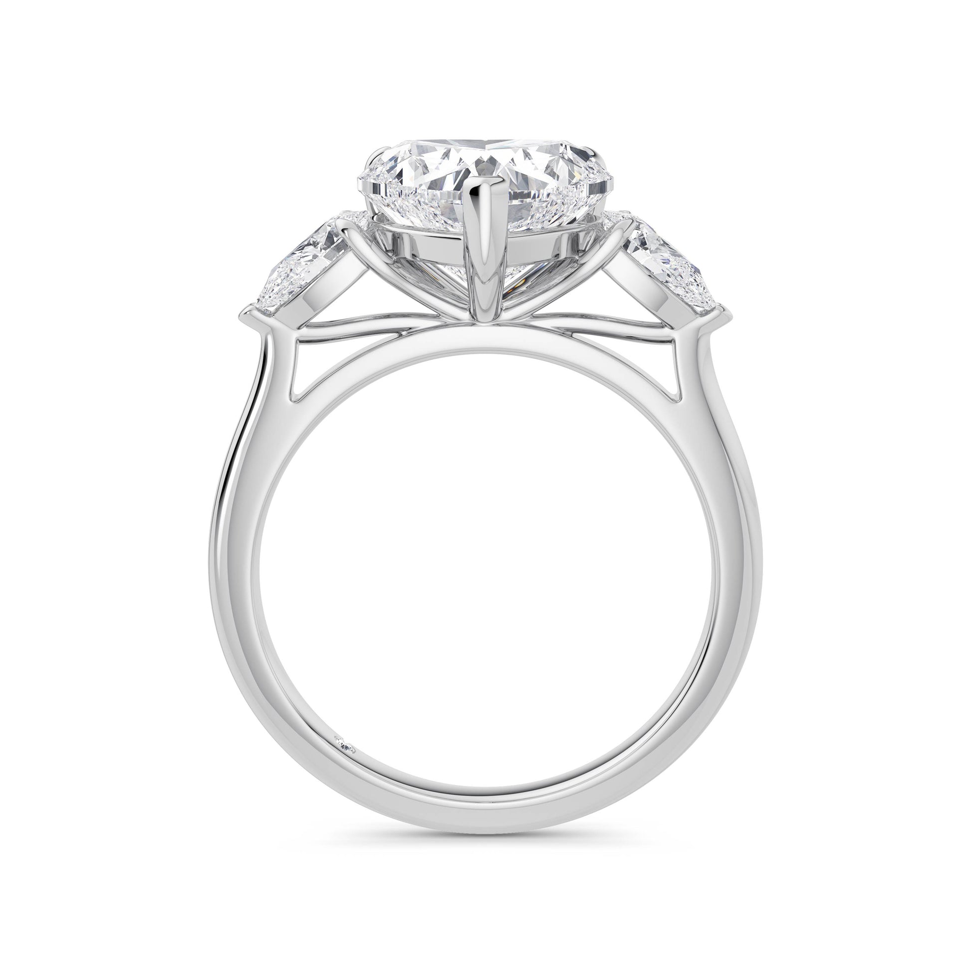 Freya 18k White Gold Heart Trilogy