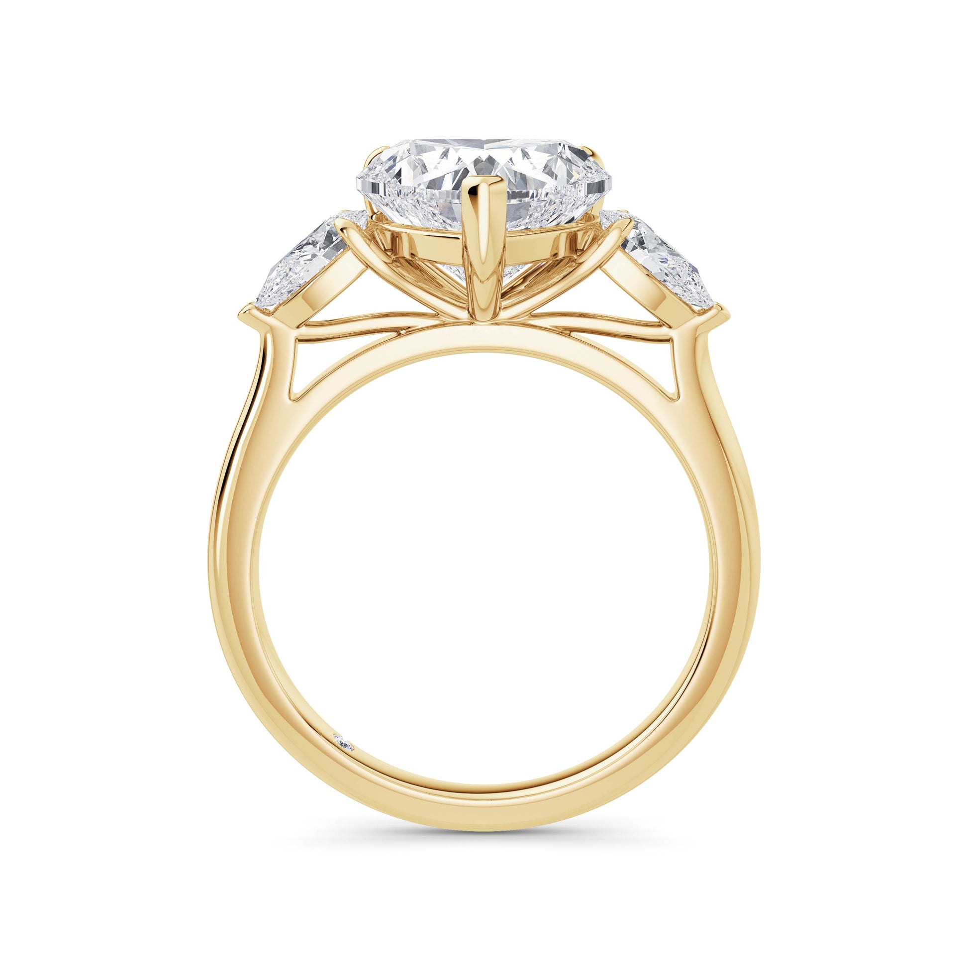 Freya 18k Yellow Gold Heart Trilogy