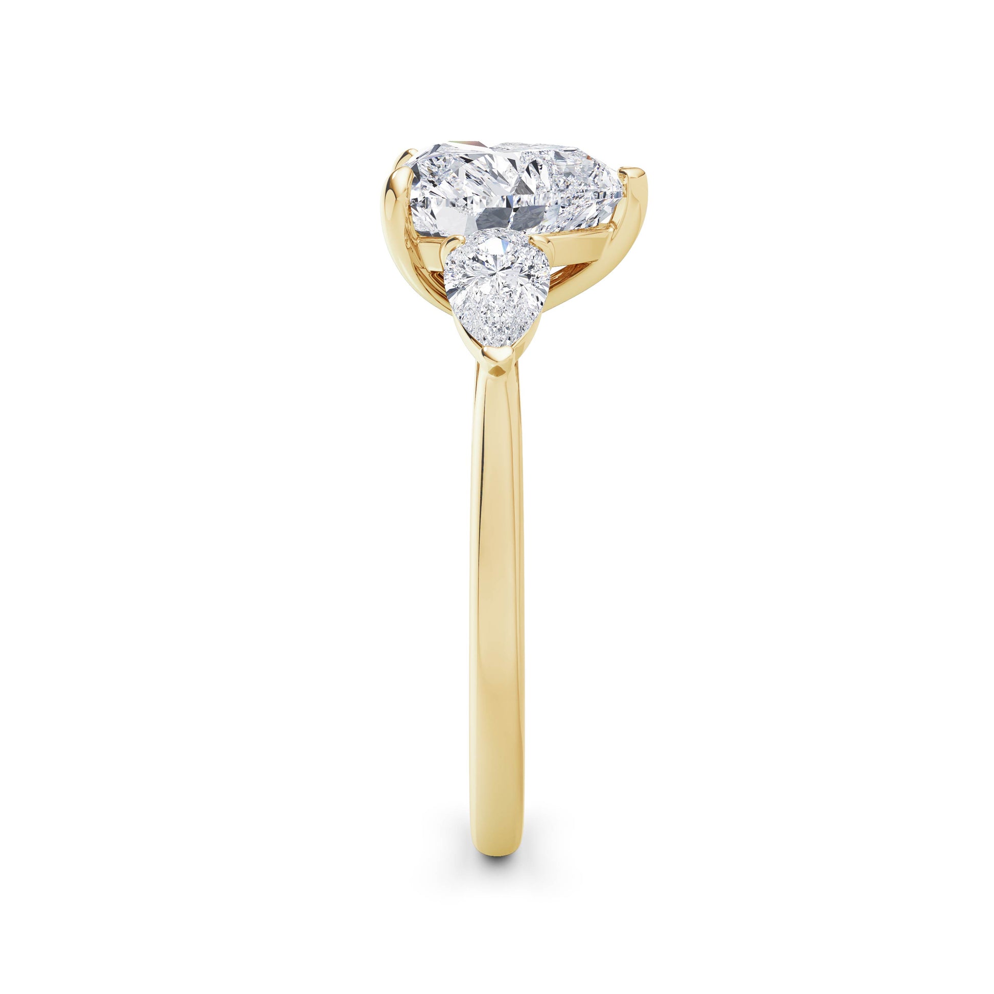 Freya 18k Yellow Gold Heart Trilogy