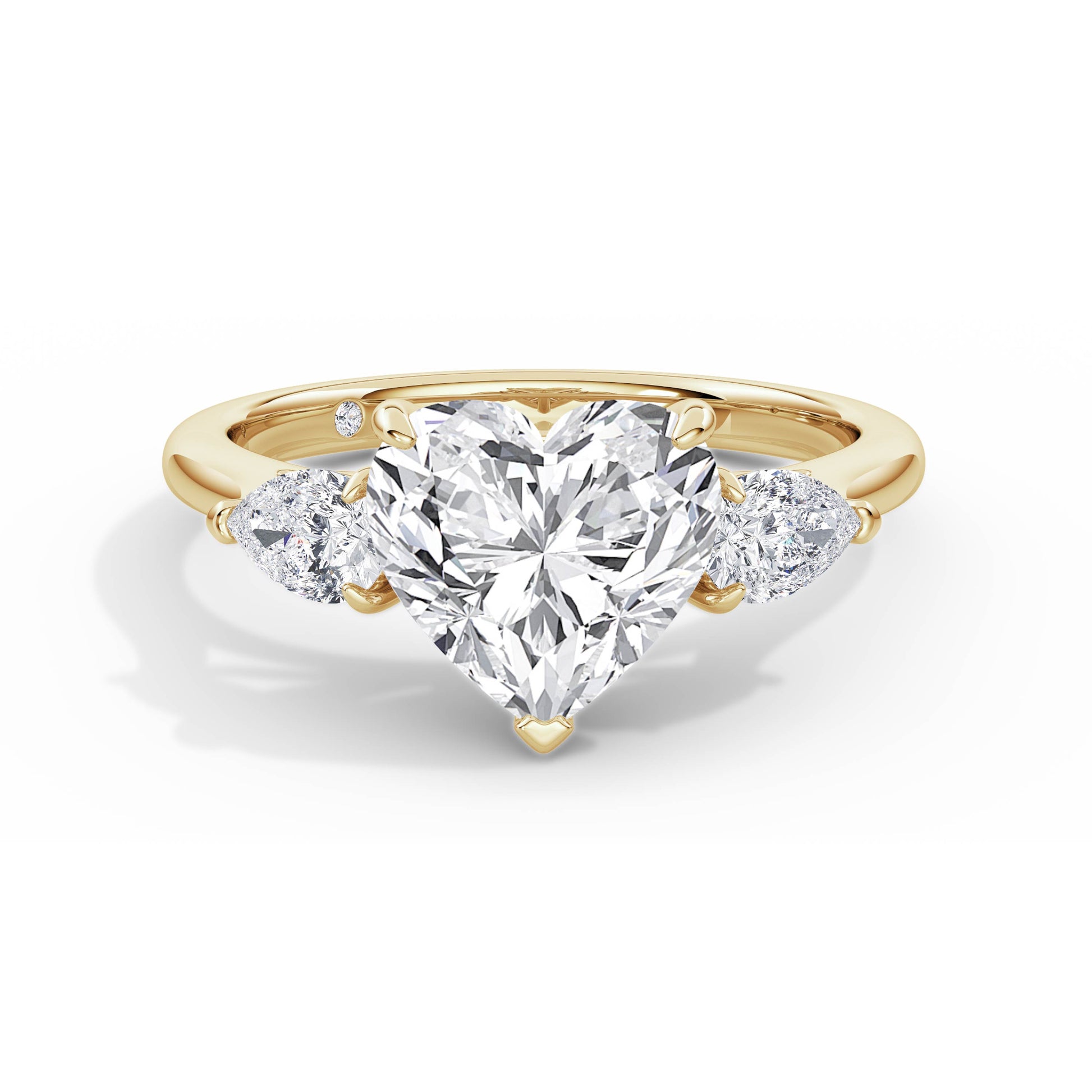 Freya 18k Yellow Gold Heart Trilogy