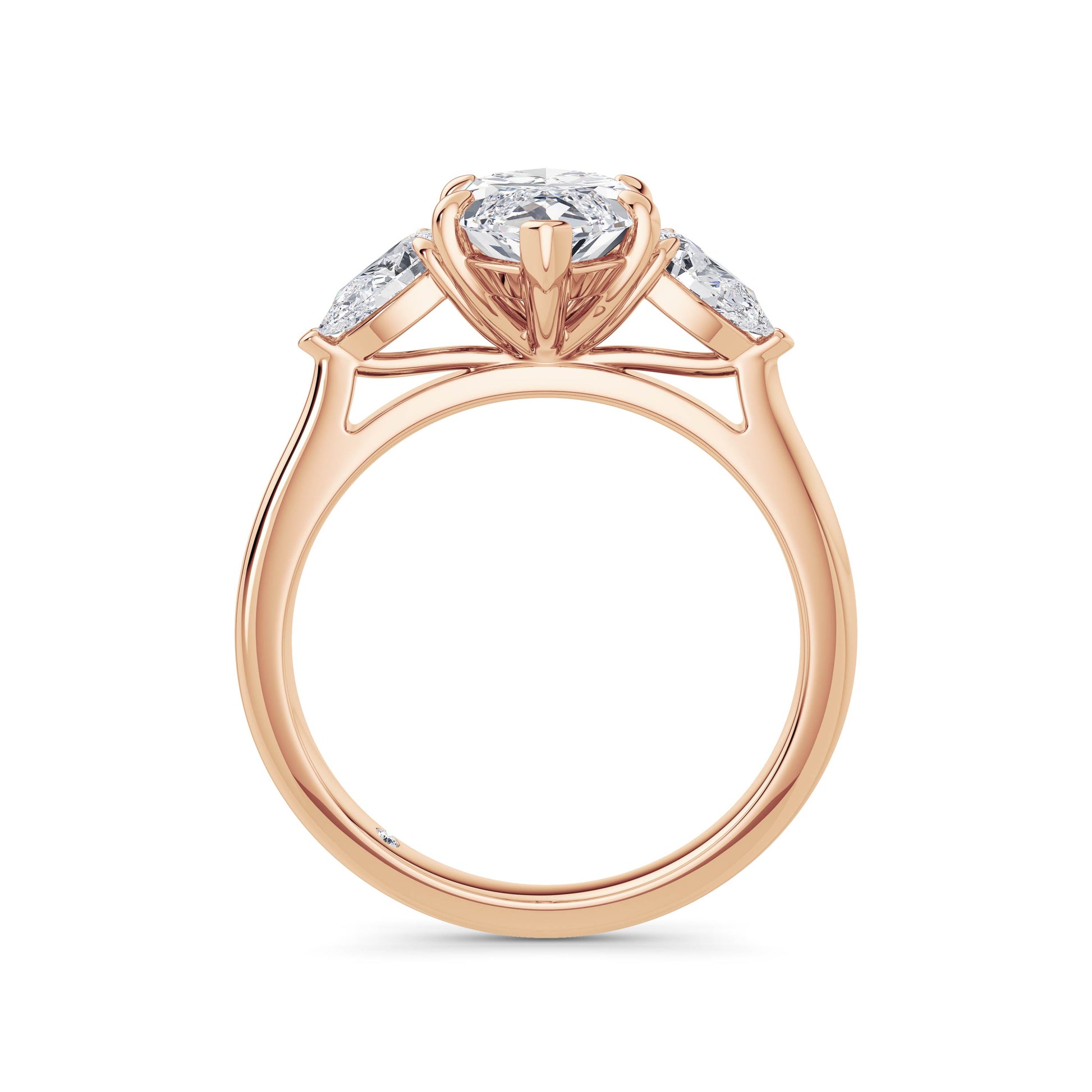 Freya 18k Rose Gold Marquise Trilogy