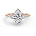 Freya 18k Rose Gold Marquise Trilogy