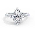 Freya 18k White Gold Marquise Trilogy