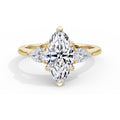 Freya 18k Yellow Gold Marquise Trilogy