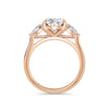 Freya 18k Rose Gold Oval Trilogy