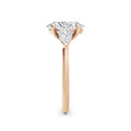 Freya 18k Rose Gold Oval Trilogy