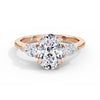 Freya 18k Rose Gold Oval Trilogy