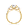 Freya 18k Yellow Gold Oval Trilogy