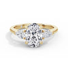 Freya 18k Yellow Gold Oval Trilogy