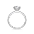 Freya Platinum Oval Diamond Band