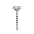 Freya Platinum Oval Diamond Band
