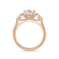 Freya 18k Rose Gold Pear Trilogy