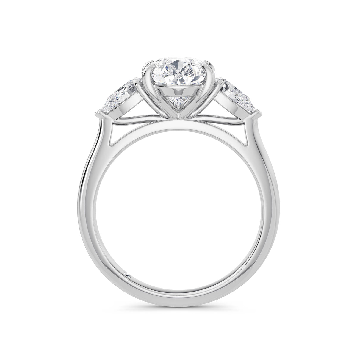 Freya 18k White Gold Pear Trilogy