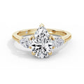 Freya 18k Yellow Gold Pear Trilogy