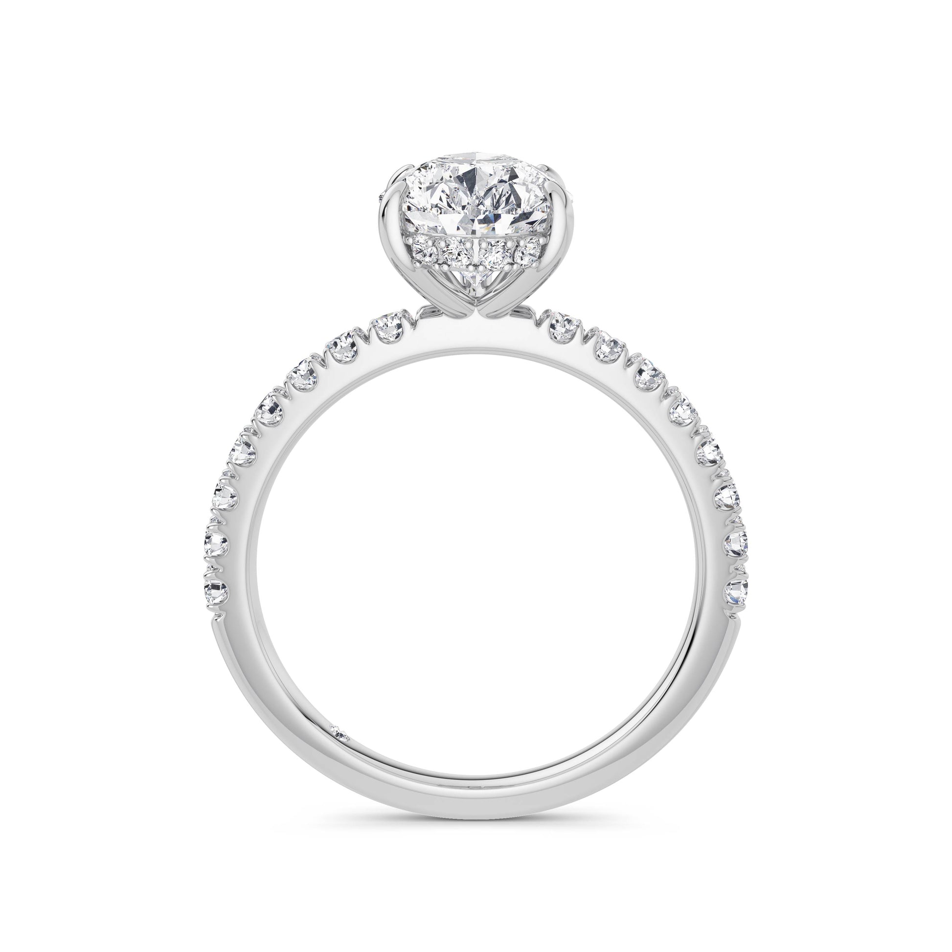 Freya Platinum Pear Diamond Band