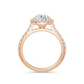 Freya 18k Rose Gold Pear Halo