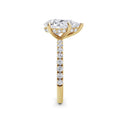 Freya 18k Yellow Gold Pear Diamond Band