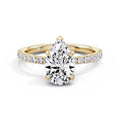 Freya 18k Yellow Gold Pear Diamond Band