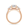 Freya 18k Rose Gold Radiant Trilogy