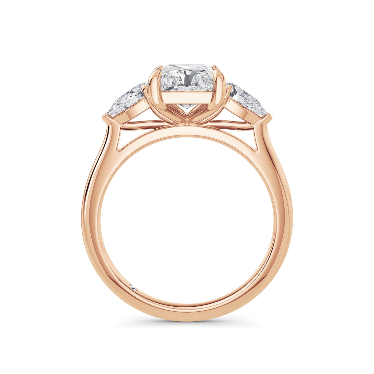 Freya 18k Rose Gold Radiant Trilogy