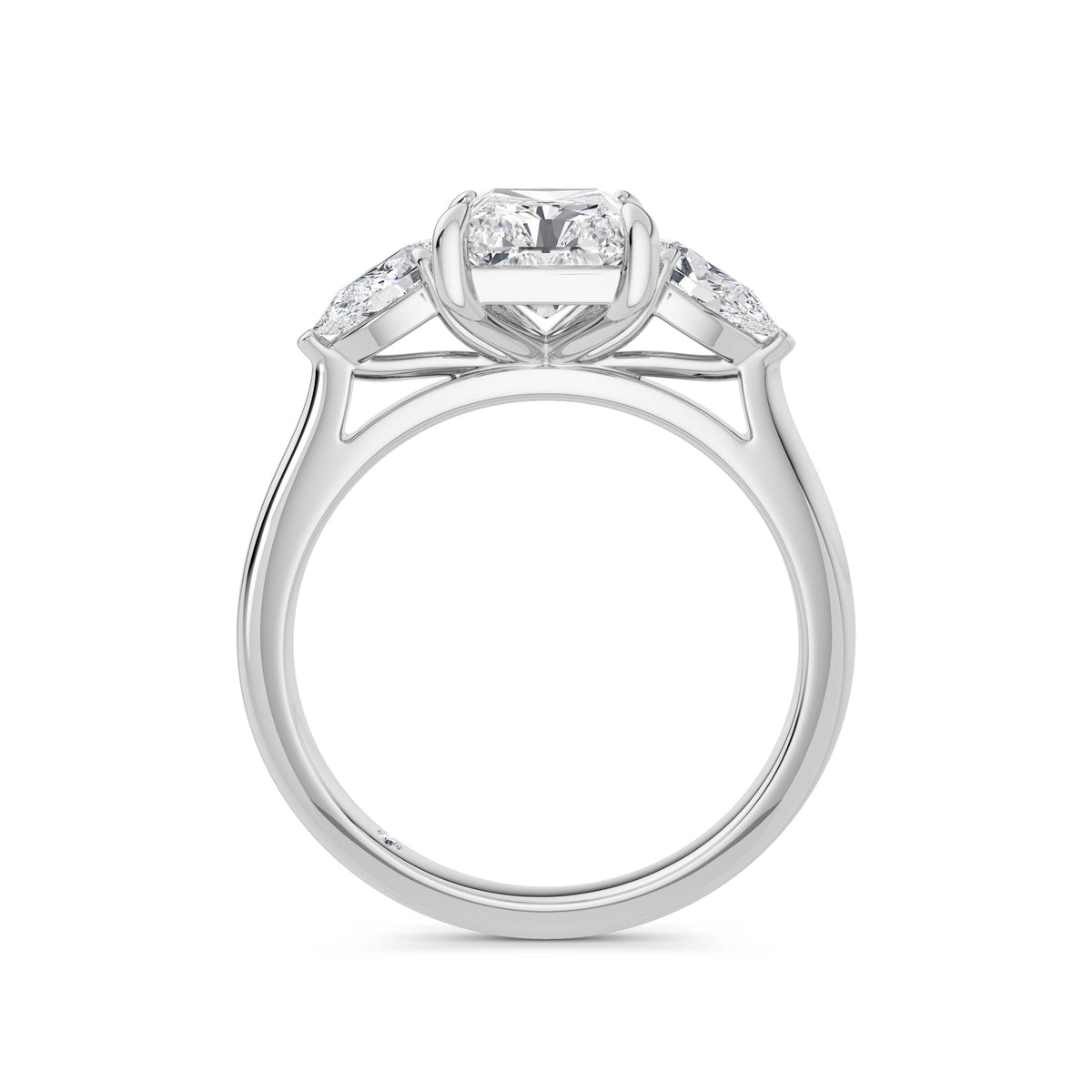 Freya 18k White Gold Radiant Trilogy