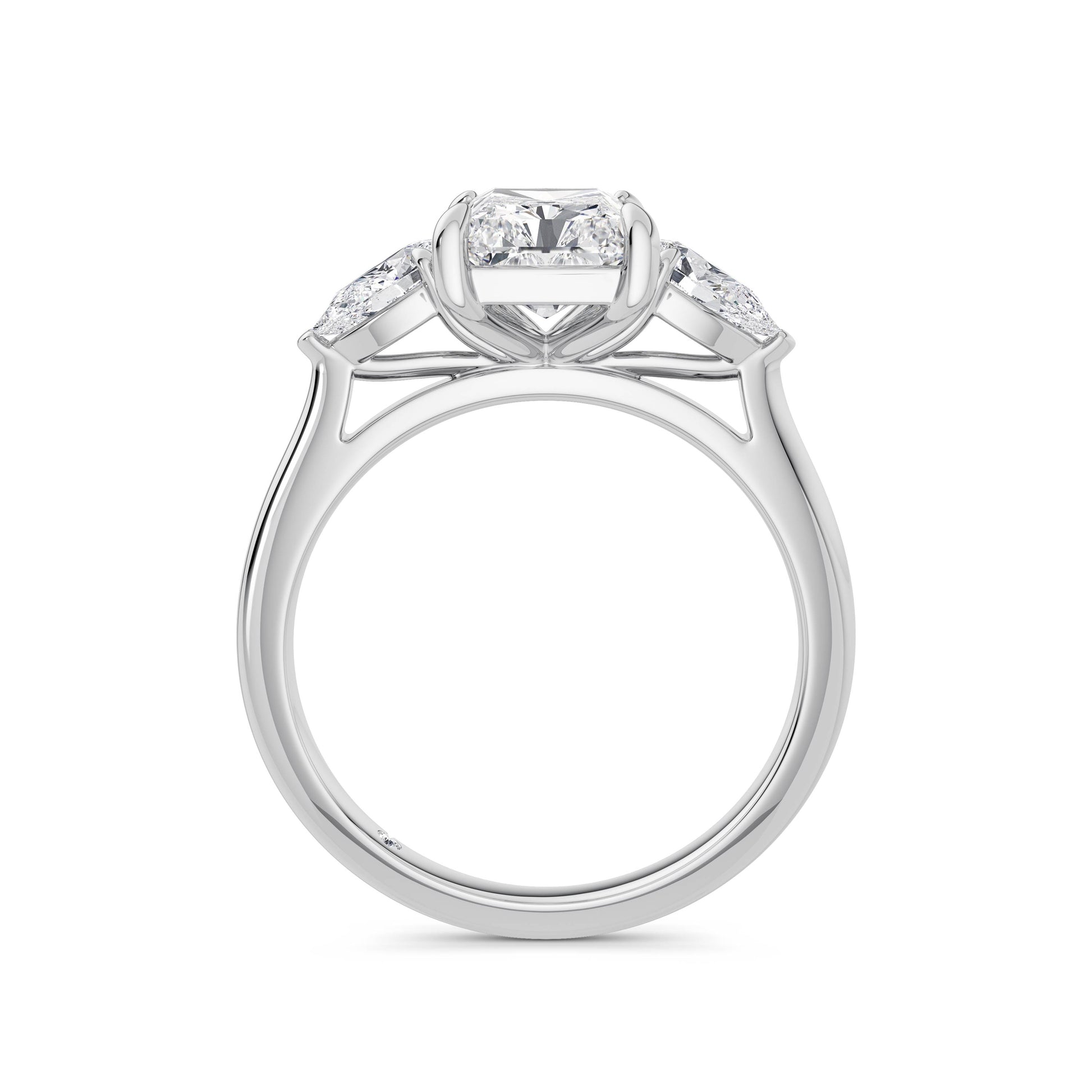 Freya 18k White Gold Radiant Trilogy