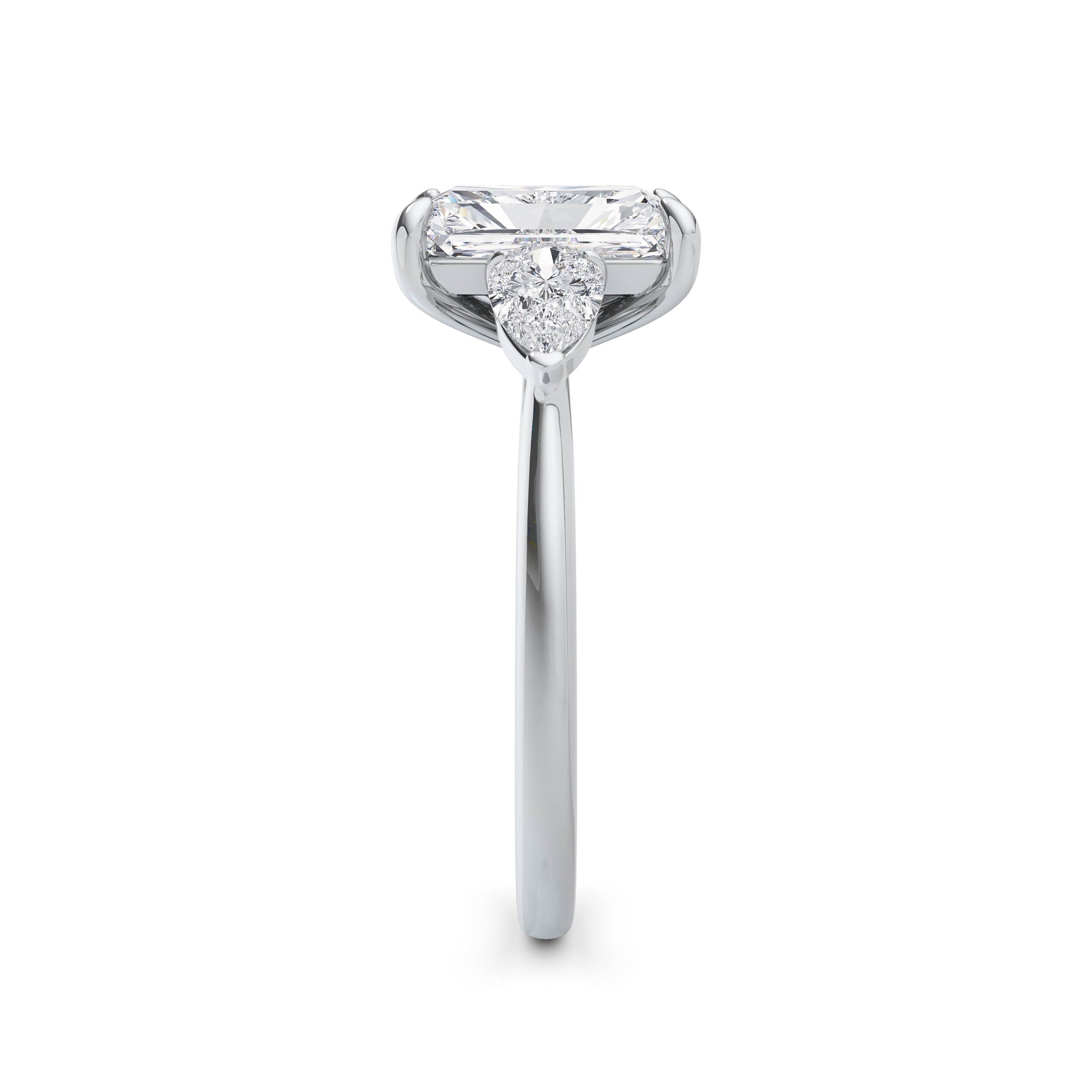 Freya 18k White Gold Radiant Trilogy