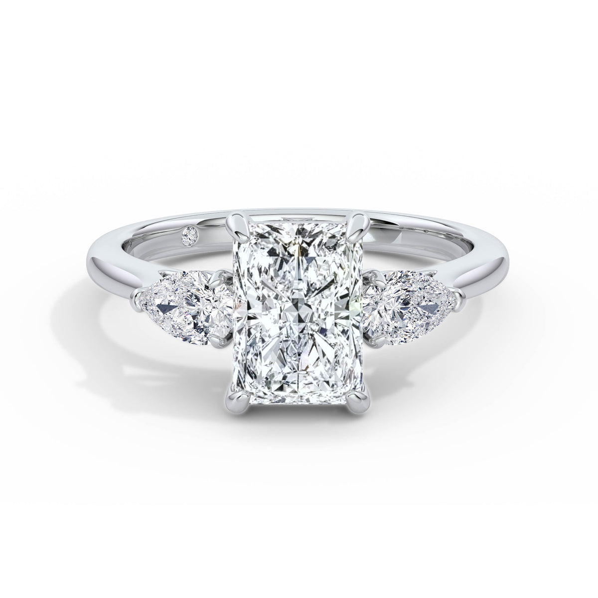 Freya 18k White Gold Radiant Trilogy