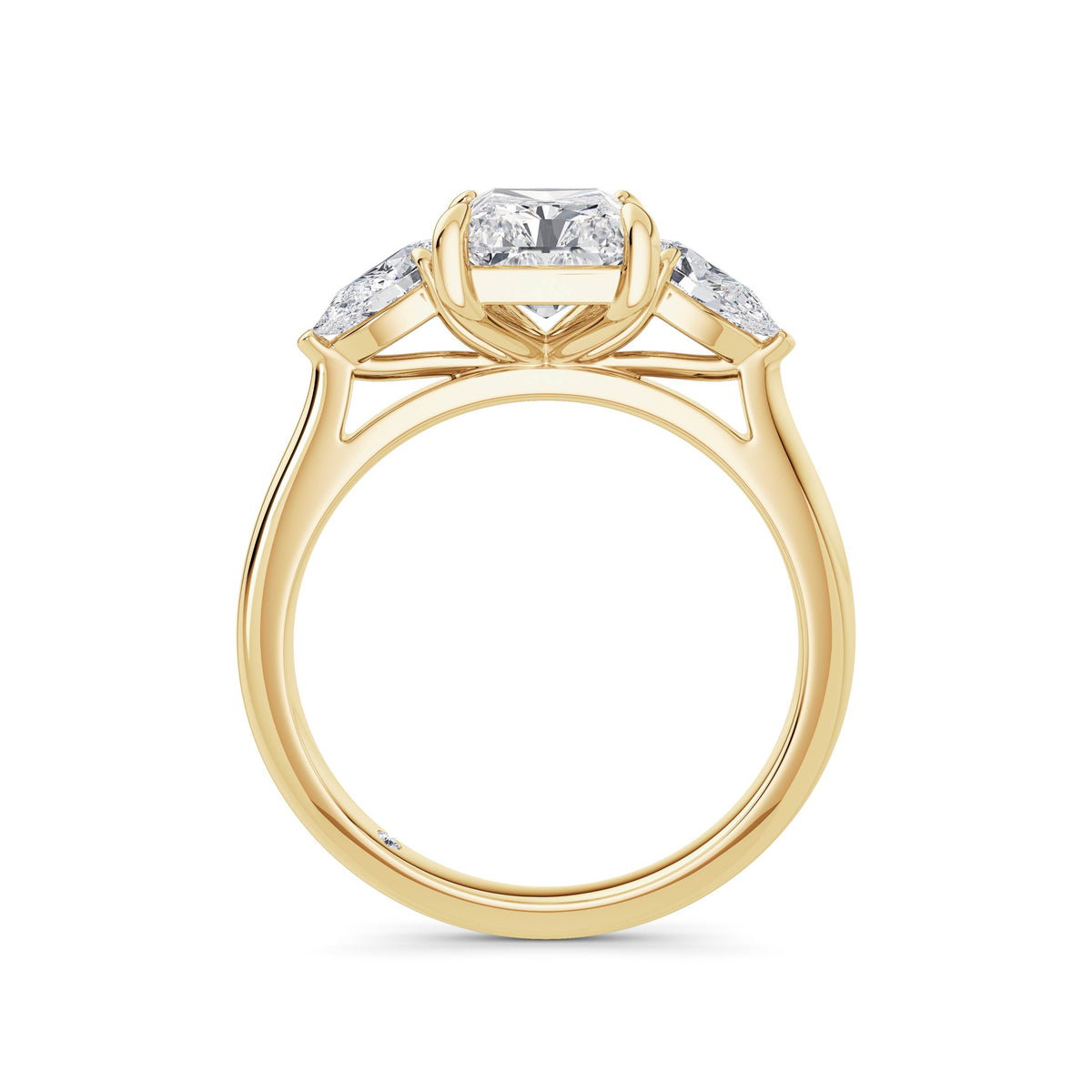 Freya 18k Yellow Gold Radiant Trilogy