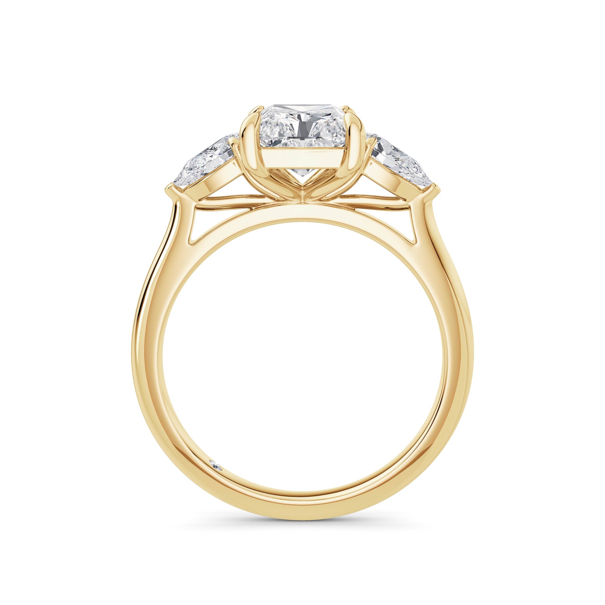 Freya 18k Yellow Gold Radiant Trilogy
