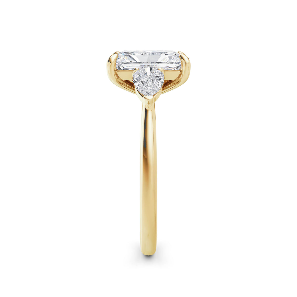 Freya 18k Yellow Gold Radiant Trilogy