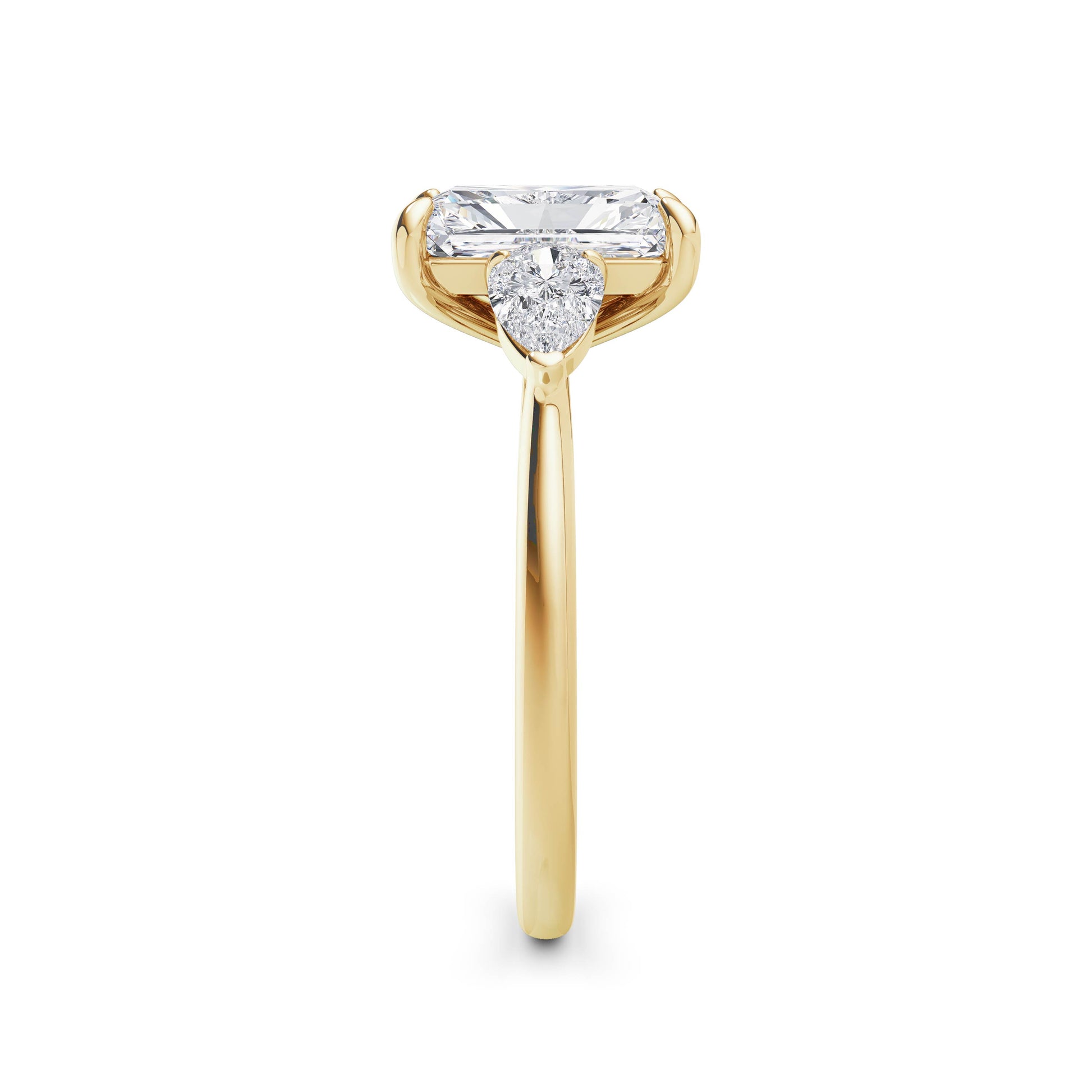 Freya 18k Yellow Gold Radiant Trilogy