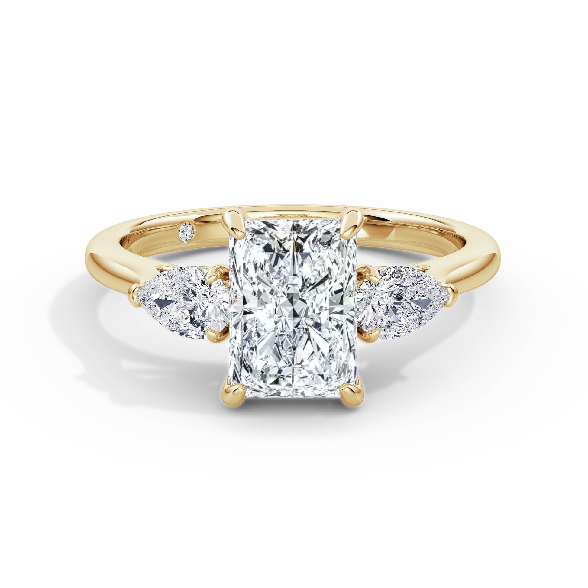 Freya 18k Yellow Gold Radiant Trilogy