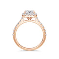 Freya 18k Rose Gold Radiant Halo