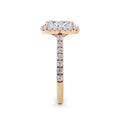 Freya 18k Rose Gold Radiant Halo