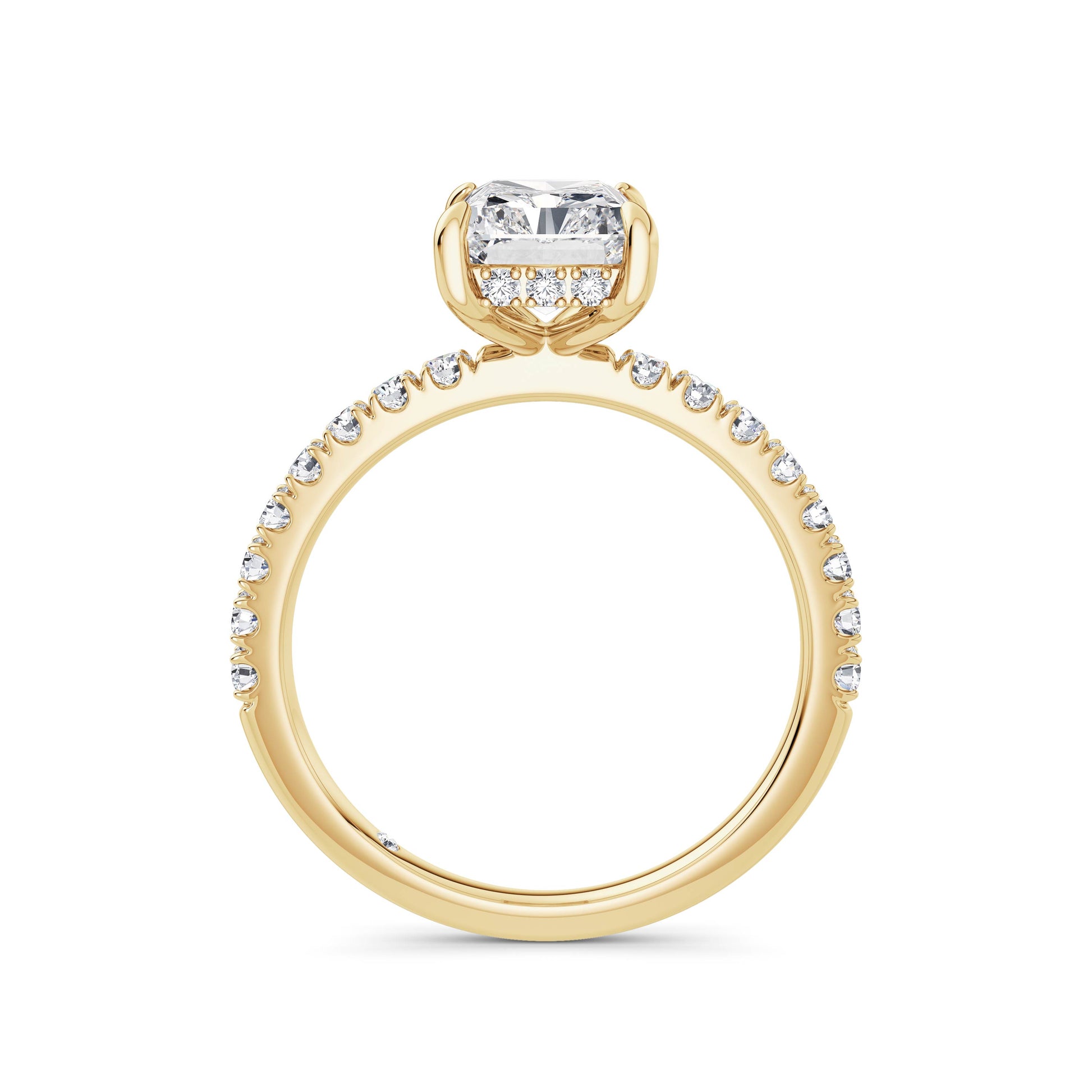 Freya 18k Yellow Gold Radiant Diamond Band