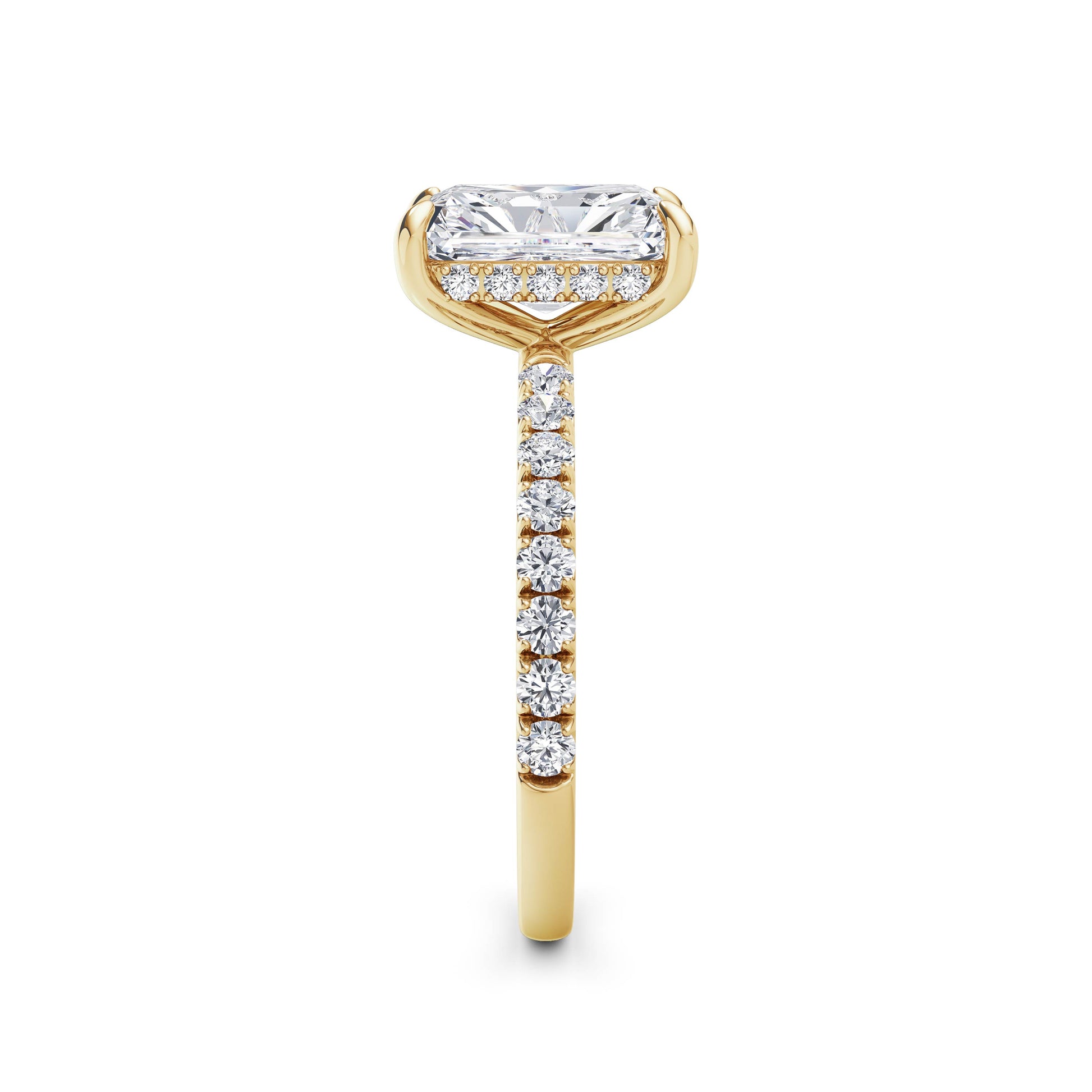 Freya 18k Yellow Gold Radiant Diamond Band