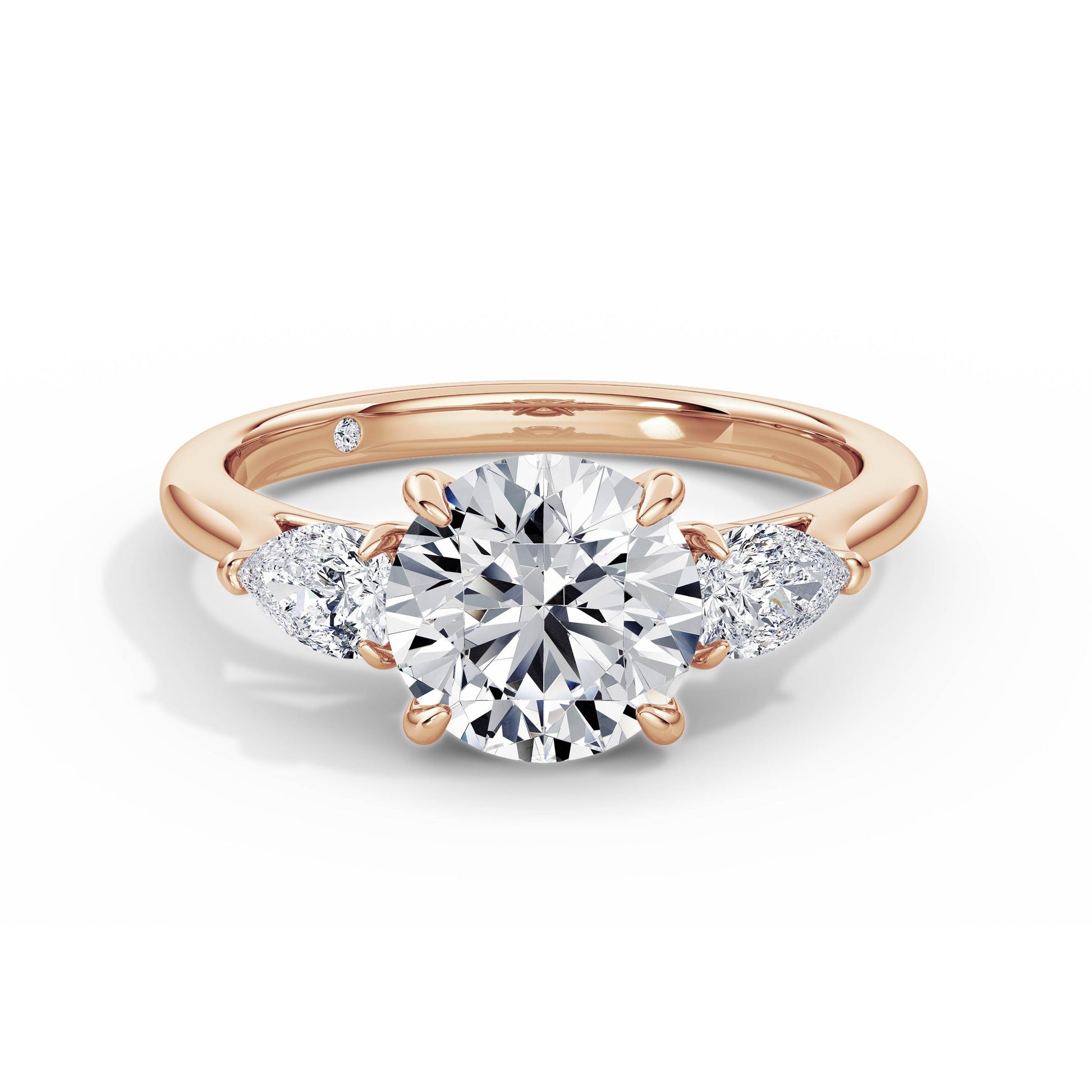 Freya 18k Rose Gold Round Trilogy