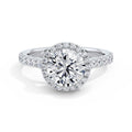 Freya Platinum Round Halo