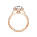Freya 18k Rose Gold Round Halo