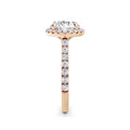 Freya 18k Rose Gold Round Halo