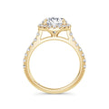 Freya 18k Yellow Gold Round Halo