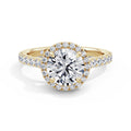 Freya 18k Yellow Gold Round Halo