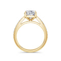 Heidi 18k Yellow Gold Elongated Cushion Diamond Band