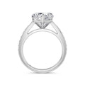 Heidi 18k White Gold Heart Diamond Band