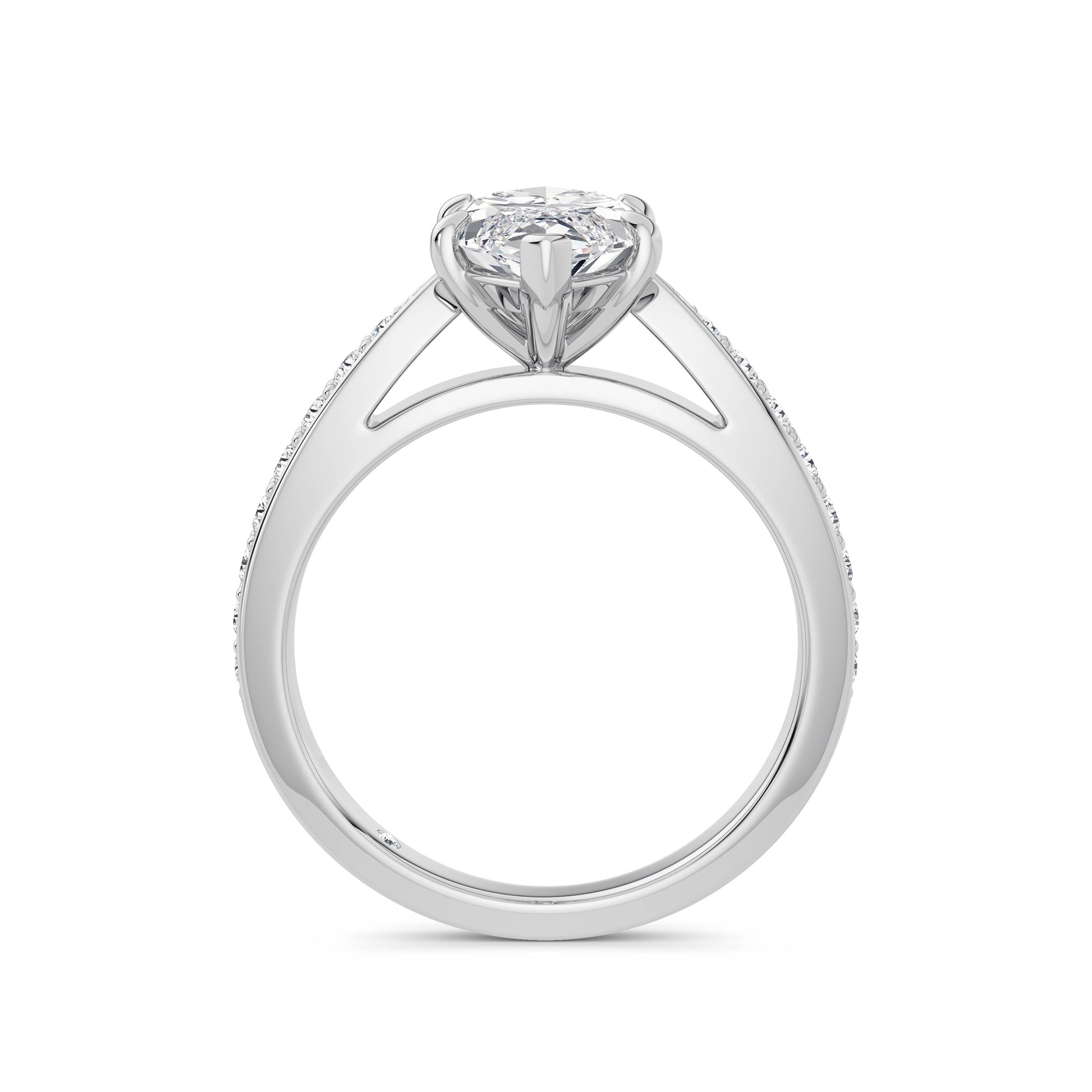 Heidi Platinum Marquise Diamond Band