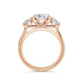 Heidi 18k Rose Gold Oval Trilogy