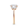 Heidi 18k Rose Gold Oval Trilogy